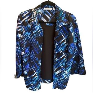 Notations Stylish Ladies blouse with built in tank Black tank